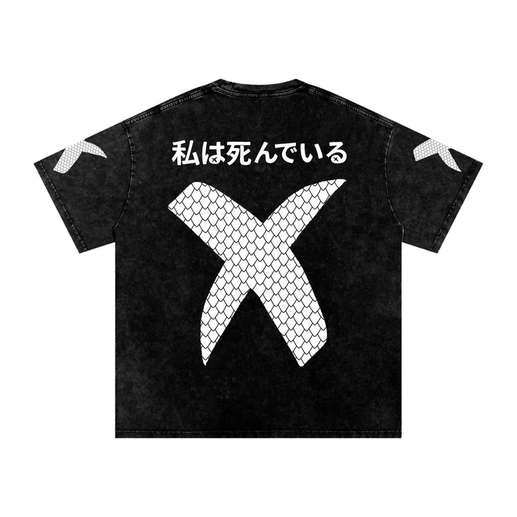 INVERSE DRAGON SNOW WASHED T-SHIRT