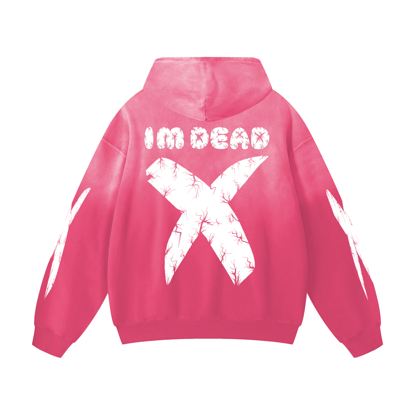 INVERSE CRACKED BEAR SUNFADE HOODIE