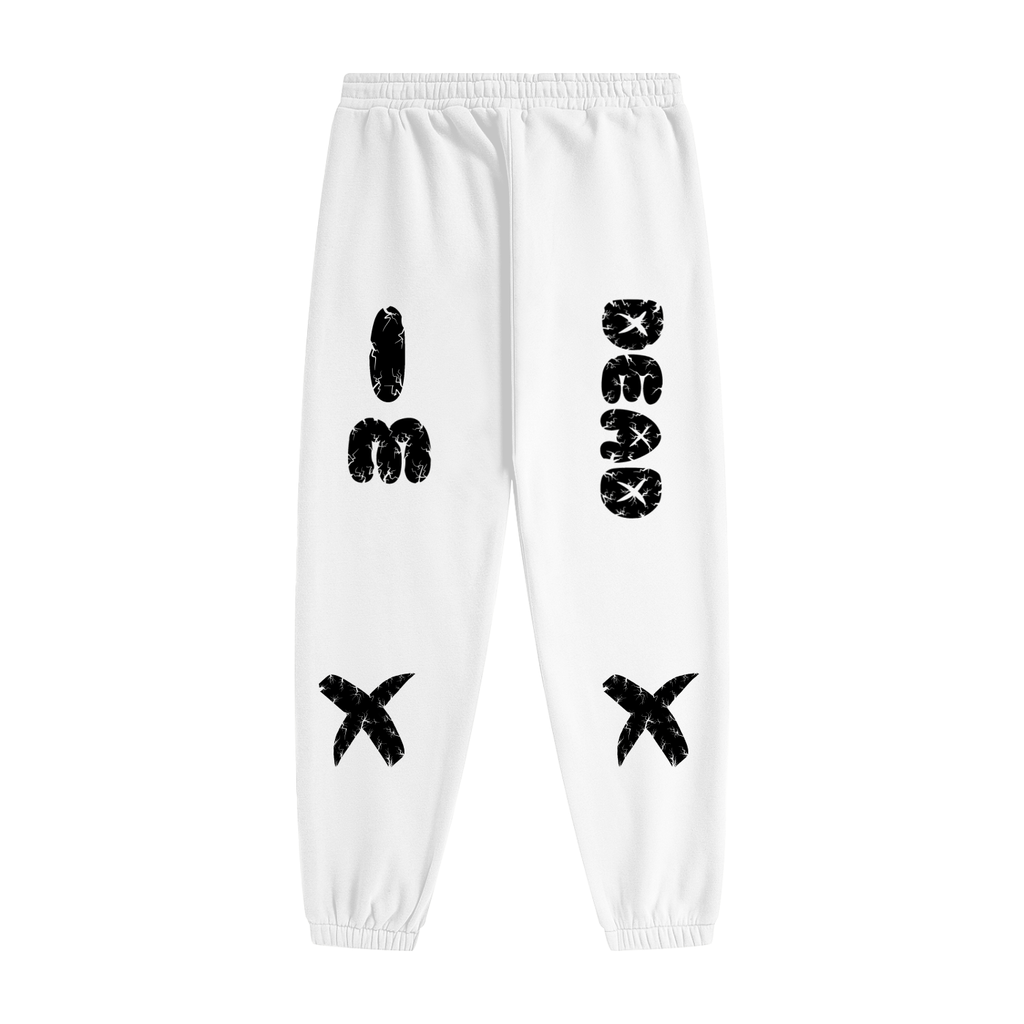 CRACKED BEAR FLEECE JOGGERS