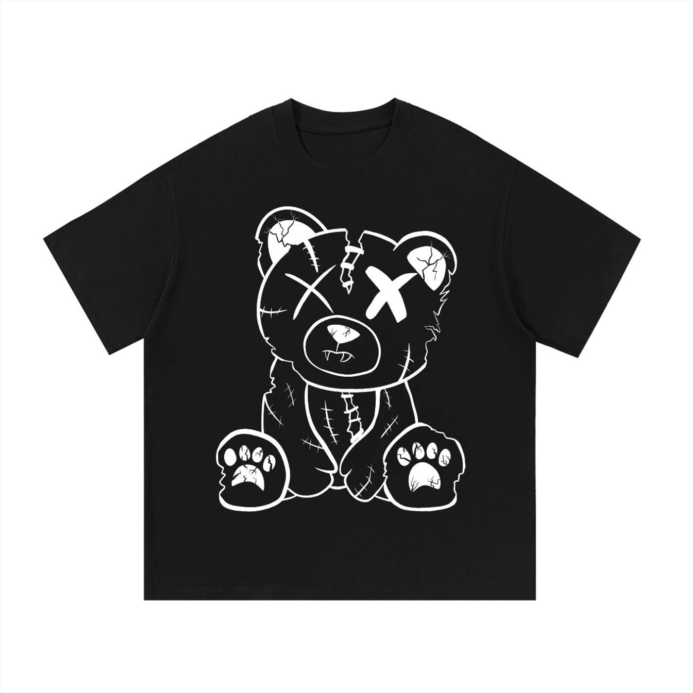 INVERSE CRACKED BEAR T-SHIRT