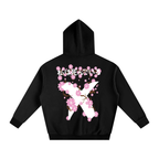 INVERSE CHERRY BLOSSOM FLEECED HOODIE