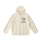 CRACKED BEAR ZIP HOODIE