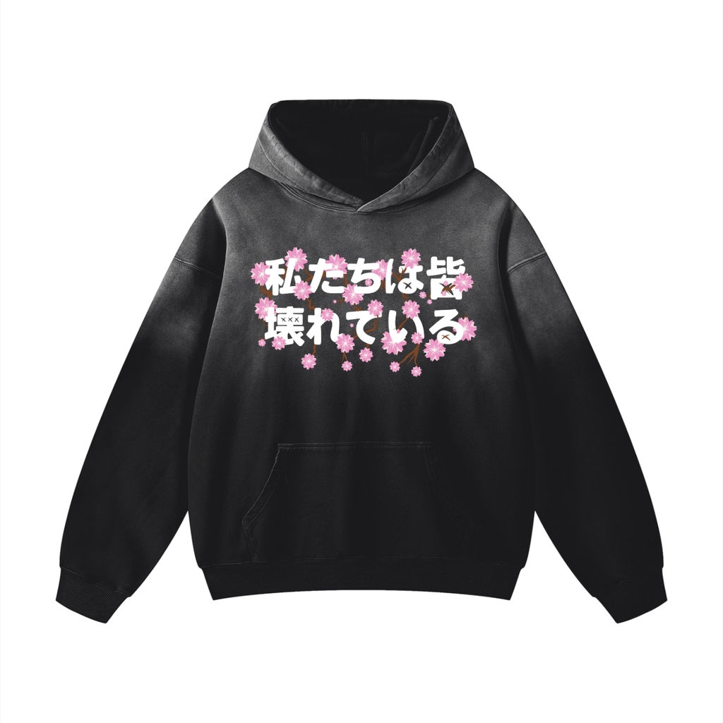 CHERRY BLOSSOM SUNFADE HOODIE