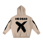 CRACKED BEAR FLEECED HOODIE