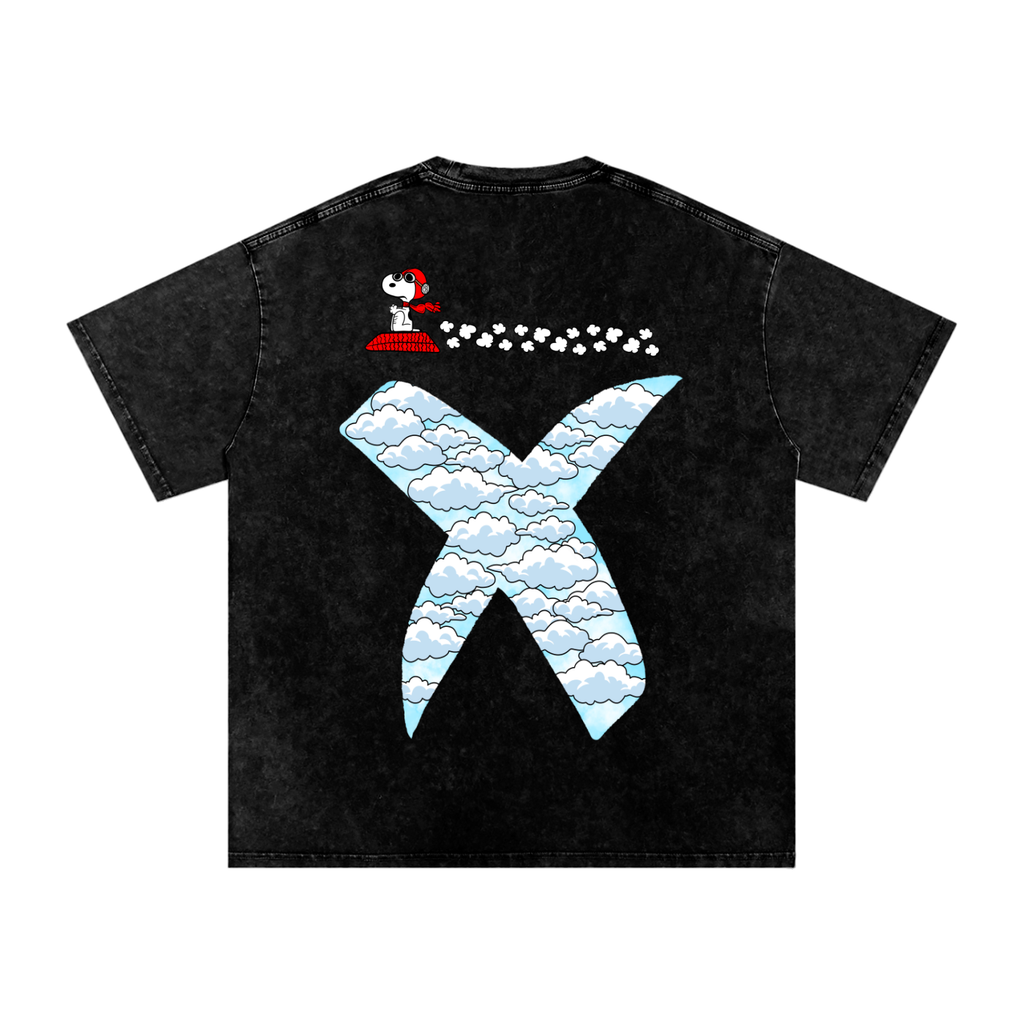 SNOOPY SNOW WASHED T-SHIRT