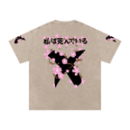 CHERRY BLOSSOM SNOW WASHED T-SHIRT