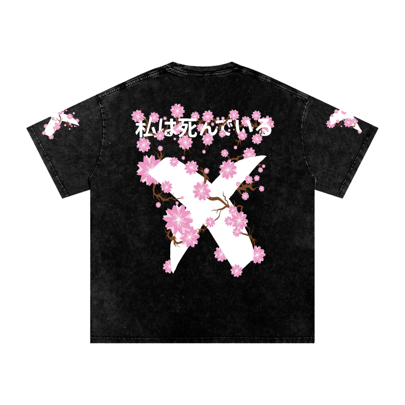 INVERSE CHERRY BLOSSOM SNOW WASHED T-SHIRT