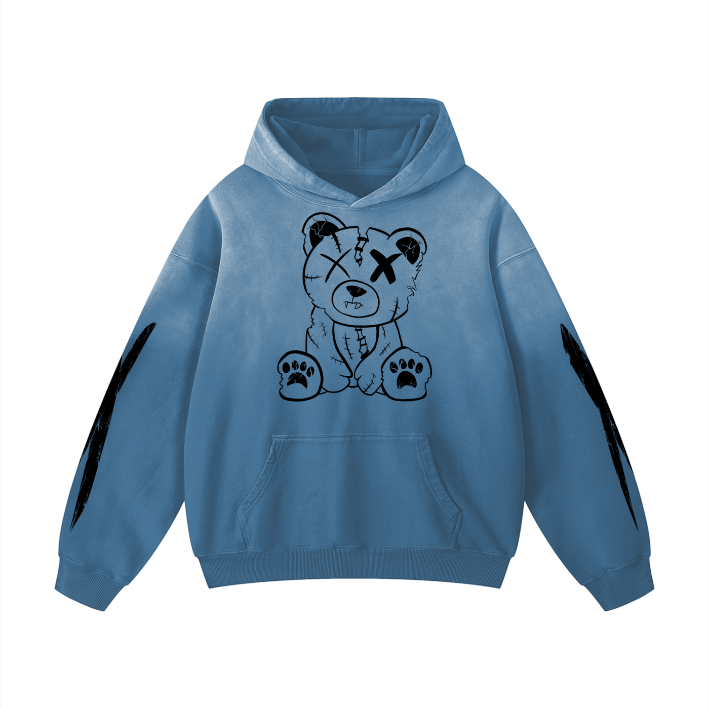CRACKED BEAR SUNFADE HOODIE