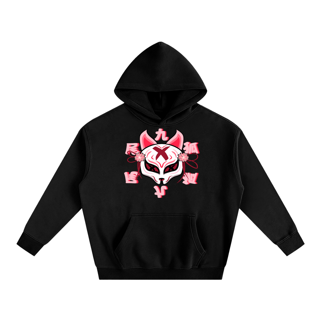 KITSUNE FLEECED BOX HOODIE