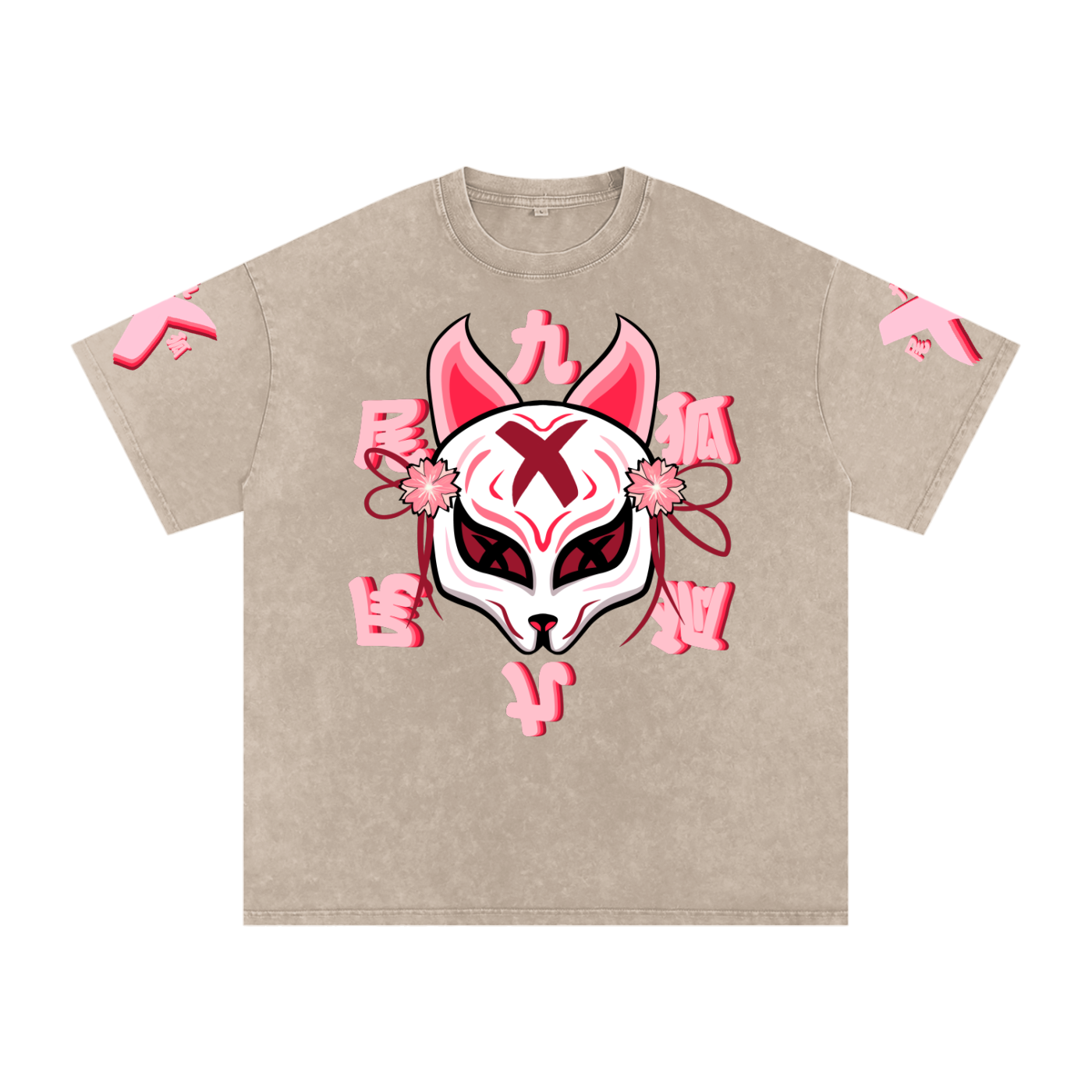 KITSUNE SNOW WASHED T-SHIRT