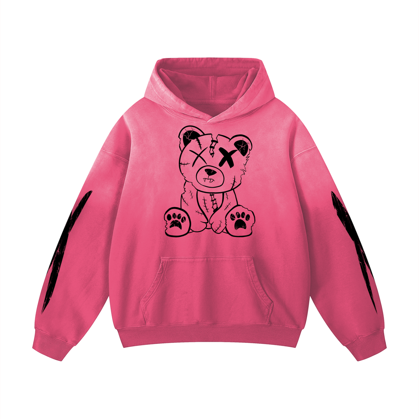 CRACKED BEAR SUNFADE HOODIE