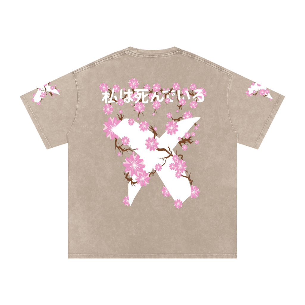 INVERSE CHERRY BLOSSOM SNOW WASHED T-SHIRT