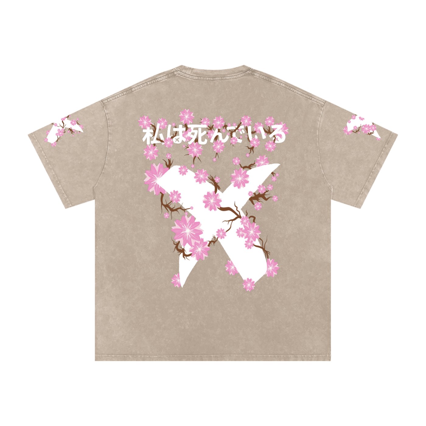 INVERSE CHERRY BLOSSOM SNOW WASHED T-SHIRT