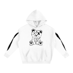 CRACKED BEAR FLEECED HOODIE
