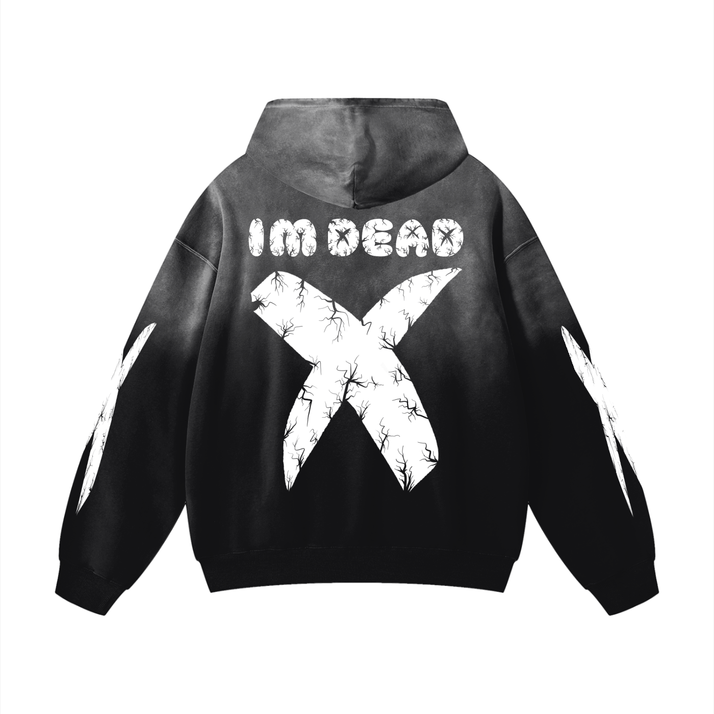 INVERSE CRACKED BEAR SUNFADE HOODIE