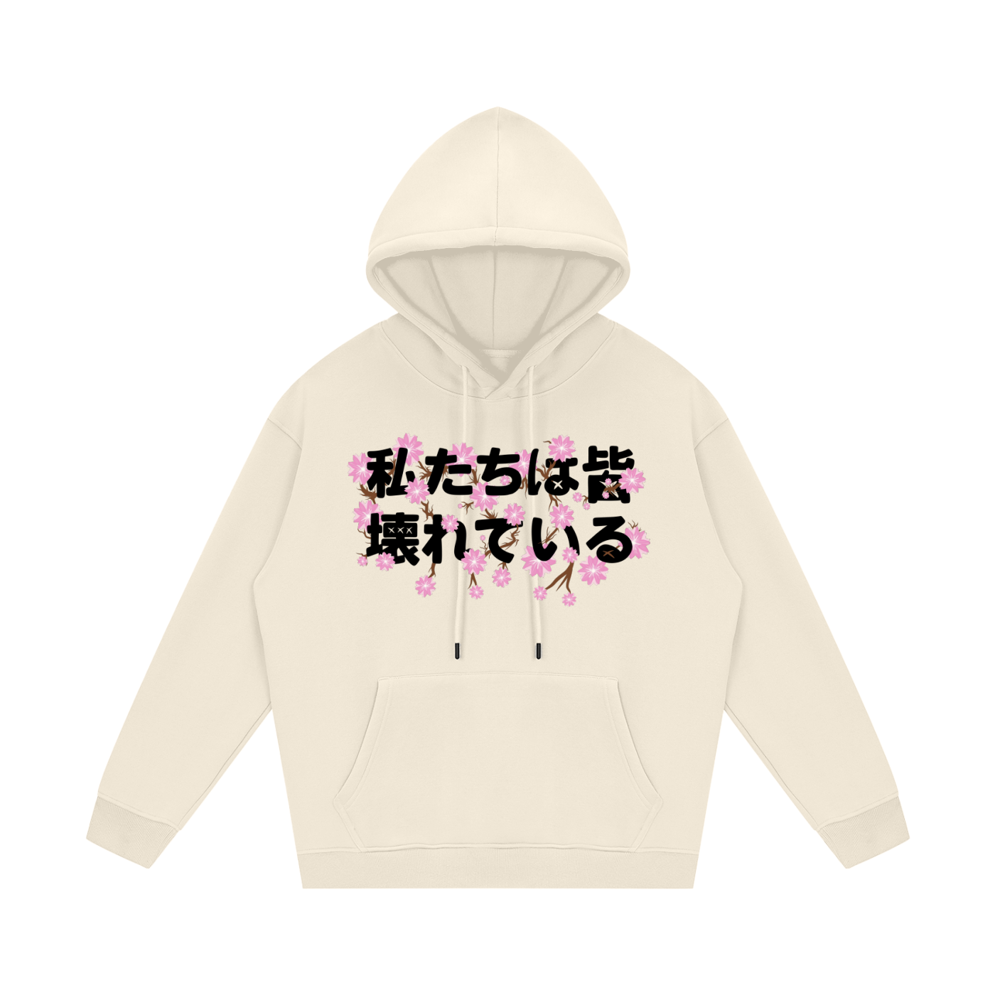 CHERRY BLOSSOM STRING HOODIE