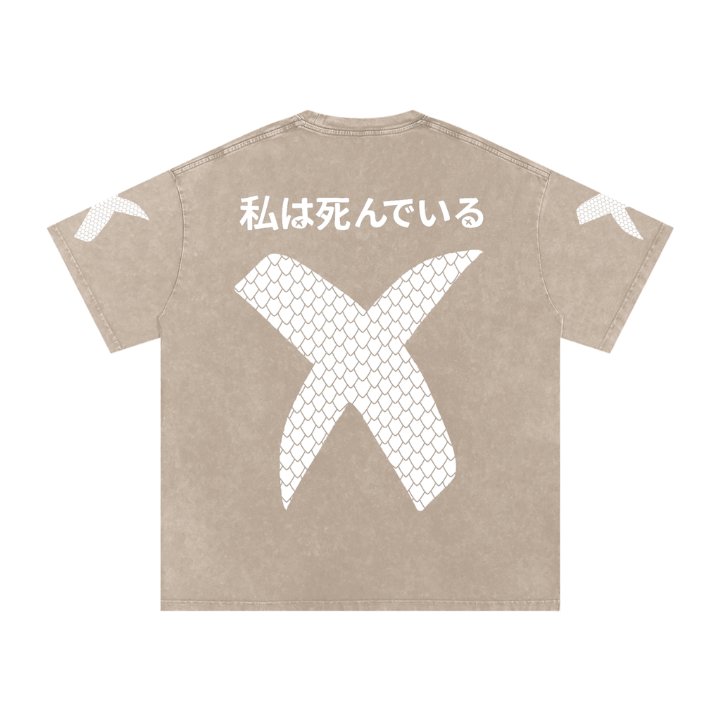 INVERSE DRAGON SNOW WASHED T-SHIRT