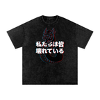 3D DRAGON SNOW WASHED T-SHIRT