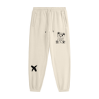 CRACKED BEAR FLEECE JOGGERS