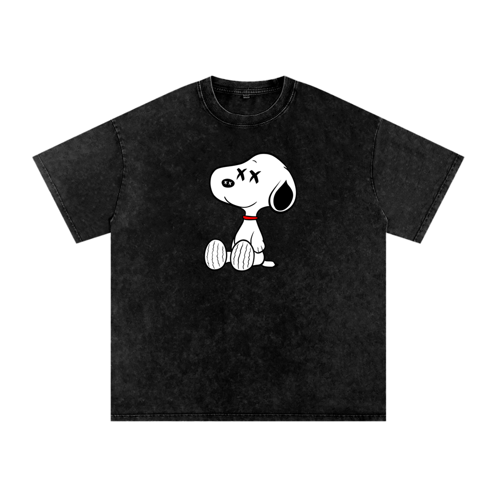 SNOOPY SNOW WASHED T-SHIRT