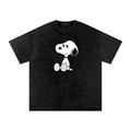 SNOOPY SNOW WASHED T-SHIRT
