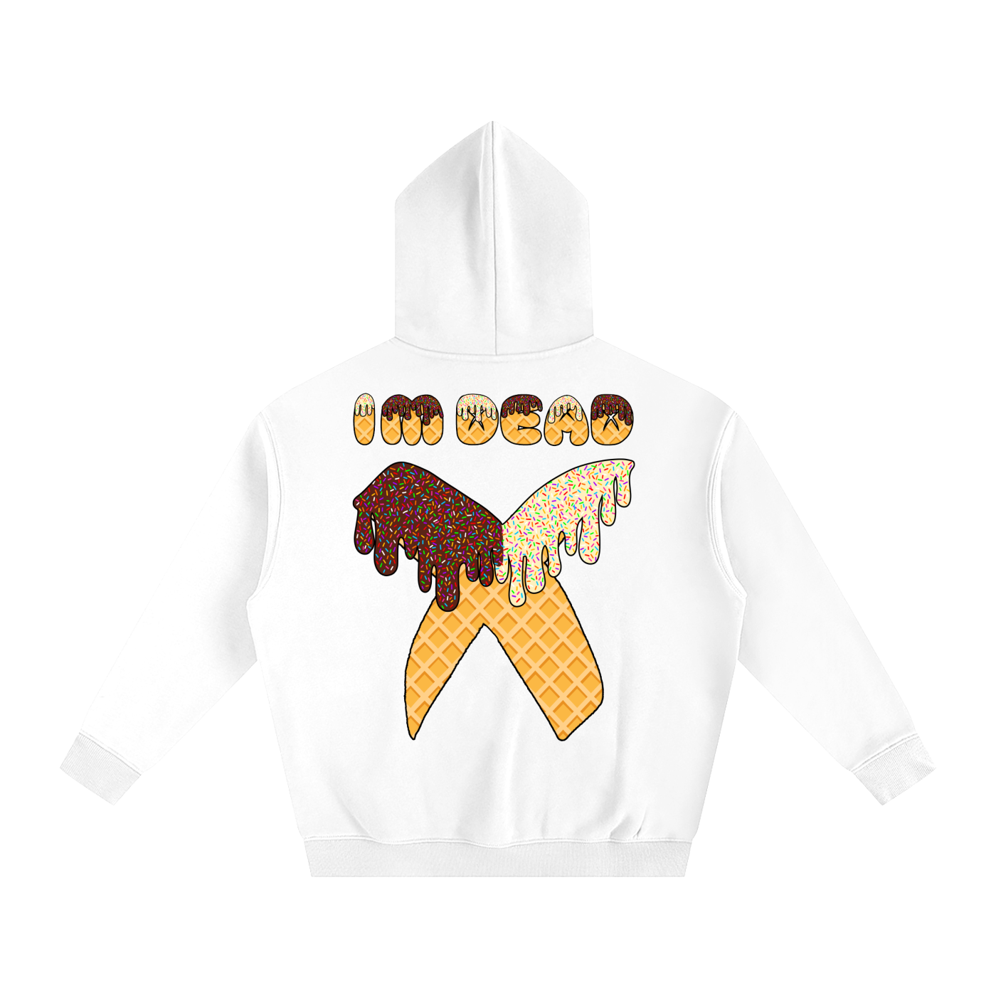 ICE CREAM FLEECED HOODIE